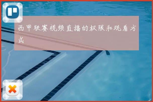 西甲联赛视频直播的权限和观看方式